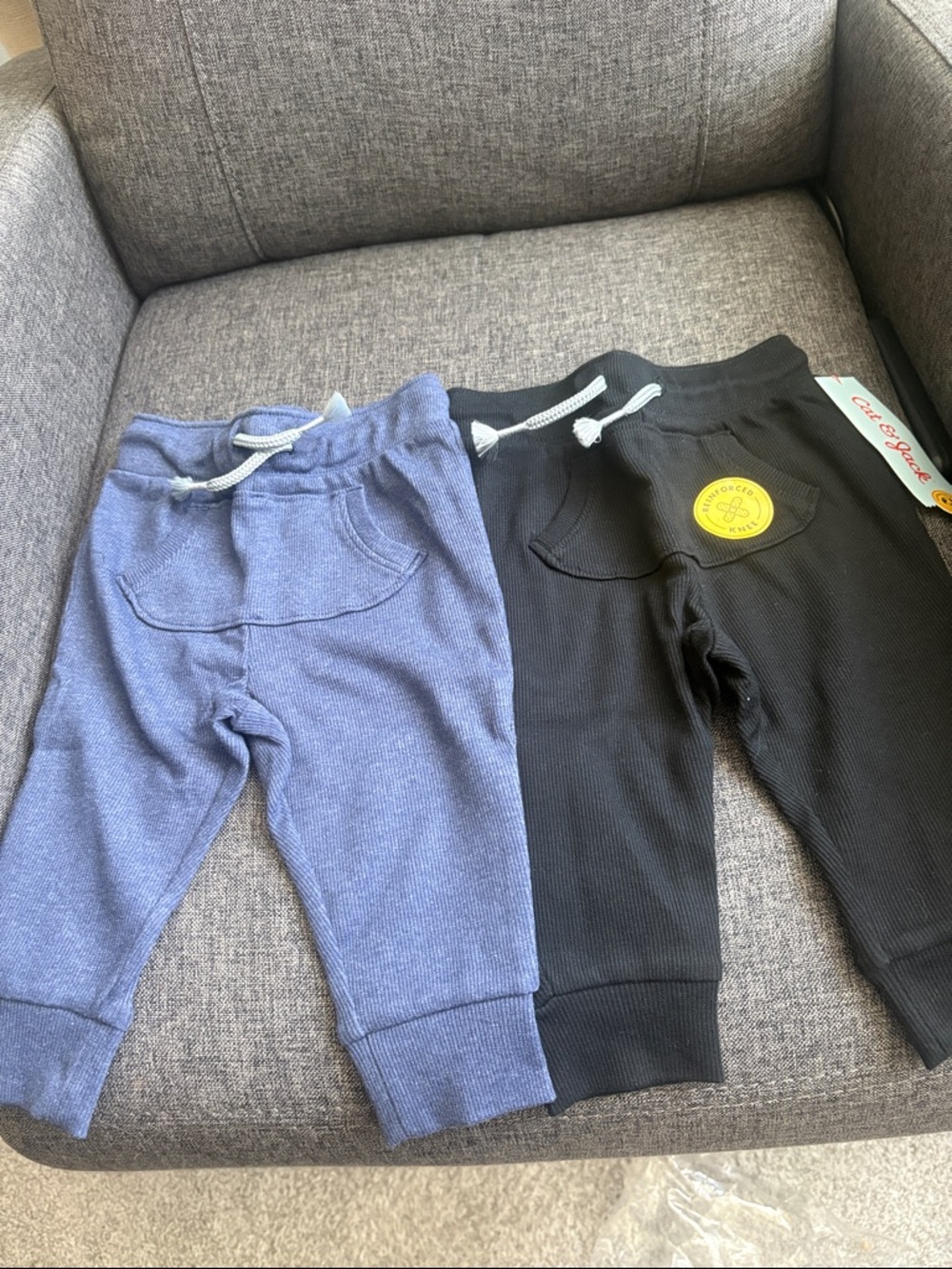Cat & Jack Blue and Black Ribbed Jogger Set for Kids